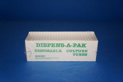 Borex DISPENS-A-PAK Disposable Culture Test Tubes, 10x75m ~ Box of 1000